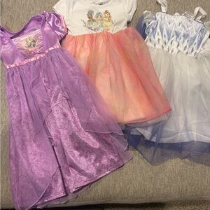 Disney Princess Costume Trio - Purple, Pink, White